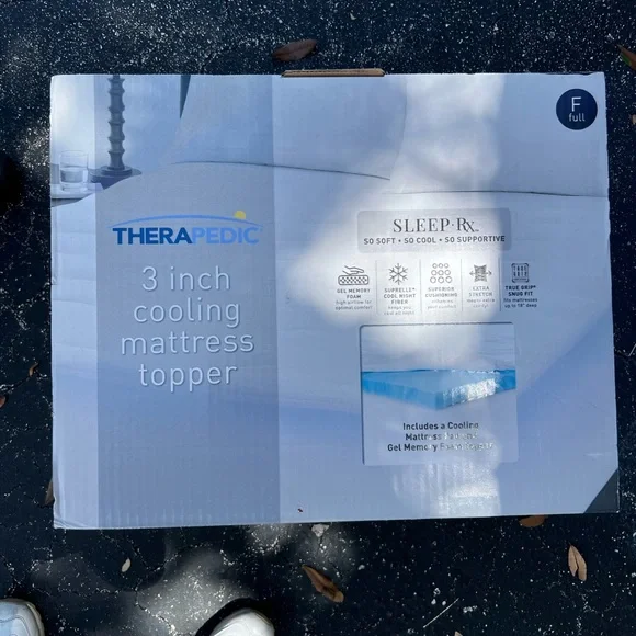 therapedic mattress topper with cooling cover